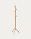 Nadue coat rack in solid beech wood with natural finish 163 cm