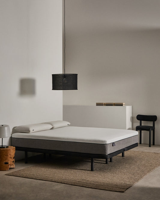 Base Under tapissée en tissu 3D pour matelas de 160 x 200 cm