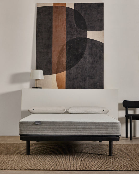 Base Under tapissée en tissu 3D pour matelas de 140 x 190 cm