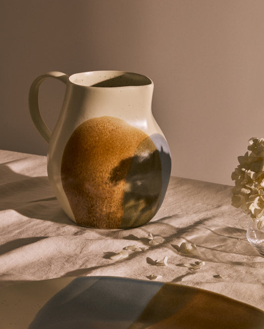 Carafe Miglo en céramique multicolore