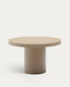 Table ronde Aiguablava en ciment beige Ø 120 cm