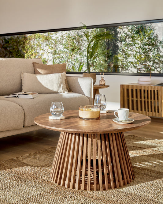 Jeanette Ø 80 cm natural coffee table