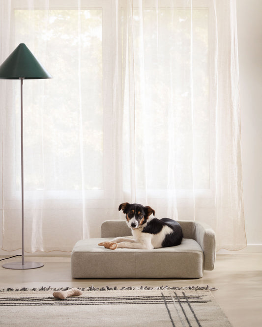 Panier pour animaux grand format Bowie beige 73 x 98 cm