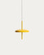 Suspension portable Porte en aluminium jaune Ø 16 cm