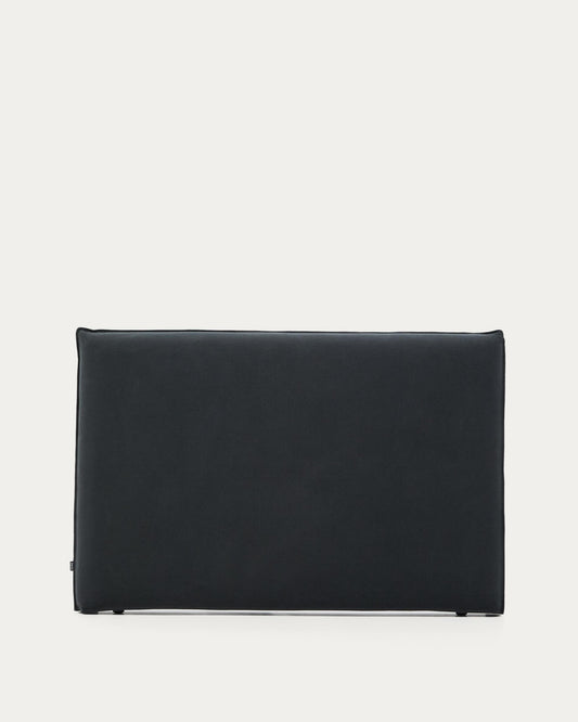 Tête de lit déhoussable Jaira en lin et coton gris anthracite pour lit de 160 cm FSC Mix Credit