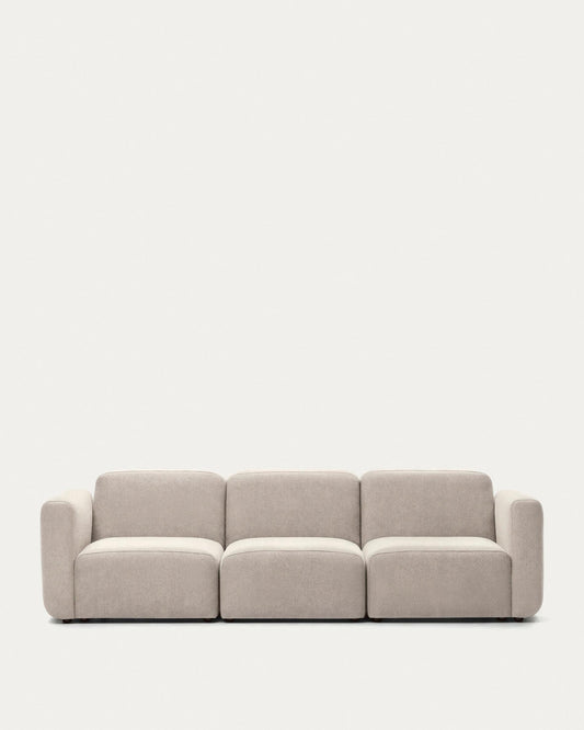 Neom 3 seater modular sofa in beige, 263 cm FSC Mix Credit