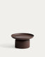 Table basse Arcola en aluminium marron Ø 70 cm