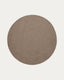 Despas beige round rug made from synthetic fibres Ø 200 cm