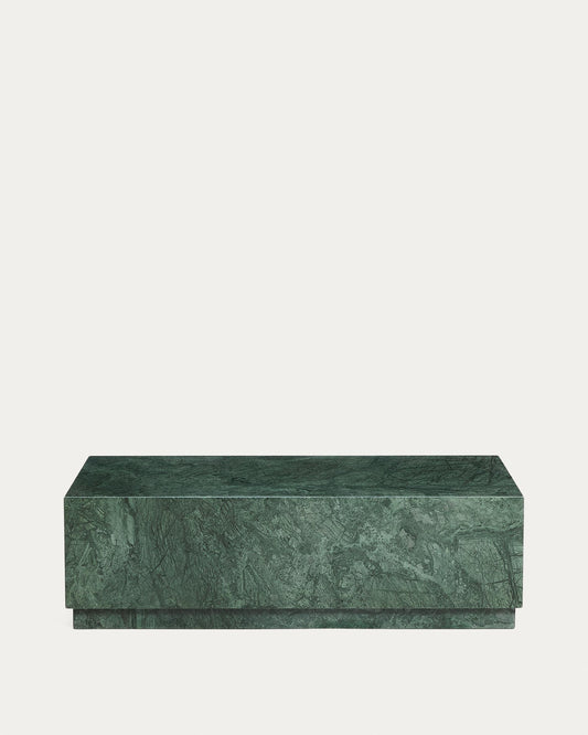 Table basse Sorein en marbre vert 100 x 50 cm