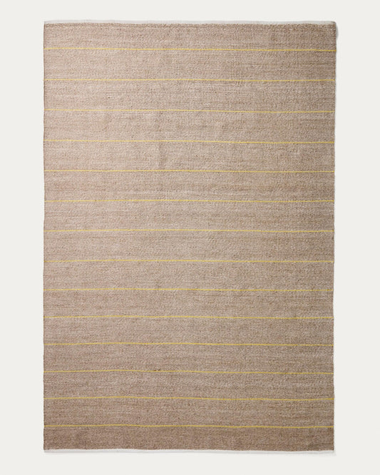 Tapis Denu 100 % PET beige 200 x 300 cm