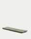 Coussin pour bain de soleil Daila avec motif Ikat 100 % PET vert 50 x 175 cm