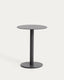 Table auxiliaire Asinara en aluminium graphite Ø 40 cm