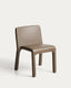 Chaise empilable Loria en polyuréthane marron FSC 100 %