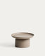 Table basse Arcola en aluminium taupe Ø 70 cm