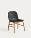 Chaise Alipa en bois d’acacia et corde gris foncé FSC 100 %
