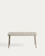 Table d’extérieur Zivia en acier galvanisé taupe 90 x 50 cm