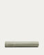 Drap Sirale 100 % satin de coton fini lavé vert pour lit de 90 cm