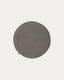Galette de chaise ronde Sora velours côtelé gris Ø 35 cm