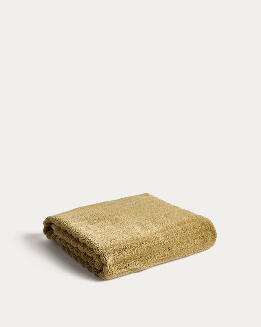 Serviette de toilette Navira 100 % coton vert clair 50 x 90 cm