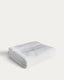 Serviette de bain Olvira 100 % coton jacquard blanc 70 x 140 cm