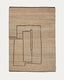 Tapis Velira graphique en jute 200 x 300 cm