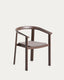 Chaise empilable d’extérieur Erice en aluminium et corde marron