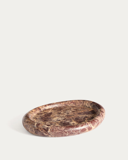 Lenorel tray in maroon marble 30 x 23 cm