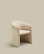 Chaise Bosca en chenille beige