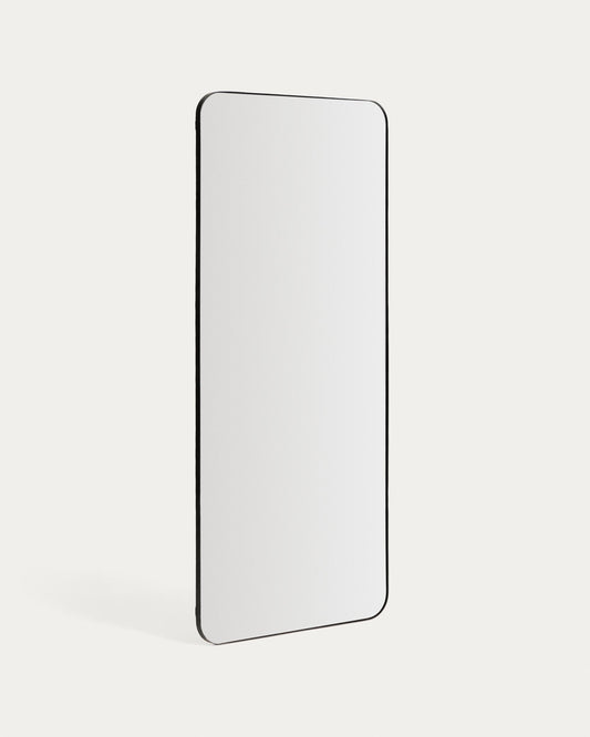 Marco black metal mirror 80 x 180cm