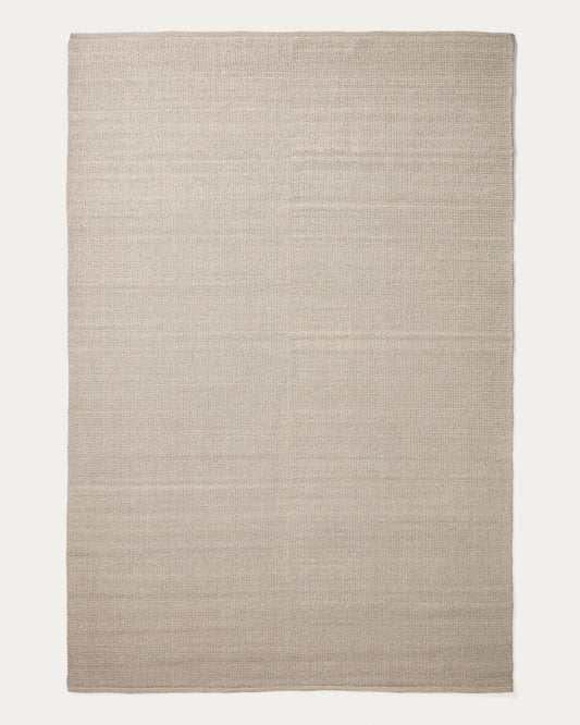 Tapis Turiane en fibres synthétiques écru 200 x 300 cm