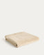 Serviette de bain Olvira 100 % coton jacquard beige 70 x 140 cm