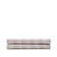 Couvre-lit Macie 100 % coton à rayures rouges et beiges pour lit de 150/160 cm