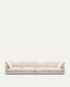 Gala 6-seater beige chenille sofa FSC Mix Credit 390cm