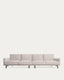 Galene 4 seater sofa in beige, 414 cm FSC Mix Credit