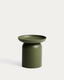 Arcola side table in green aluminium Ø45cm