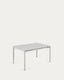 Table extensible d'extérieur Zaltana en aluminium  finition gris clair 140 (200) x 90 cm