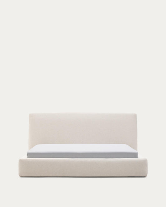 Cadre de lit déhoussable Blok écru pour matelas de 180 x 200 cm FSC Mix Credit