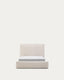 Cadre de lit déhoussable Blok écru pour matelas de 90 x 200 cm FSC Mix Credit