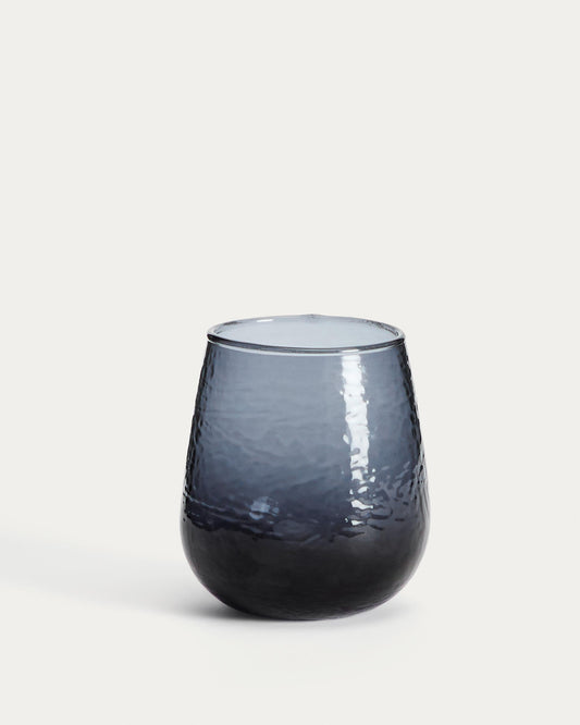 Verre Sileia en verre recyclé bleu