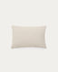 Mascarell white cotton and polyester cushion cover 40 x 60 cm