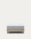 Ofelia base with ecru removable cover and solid beech wooden legs for a 90 x 200 cm mattress FSC Mix Credit