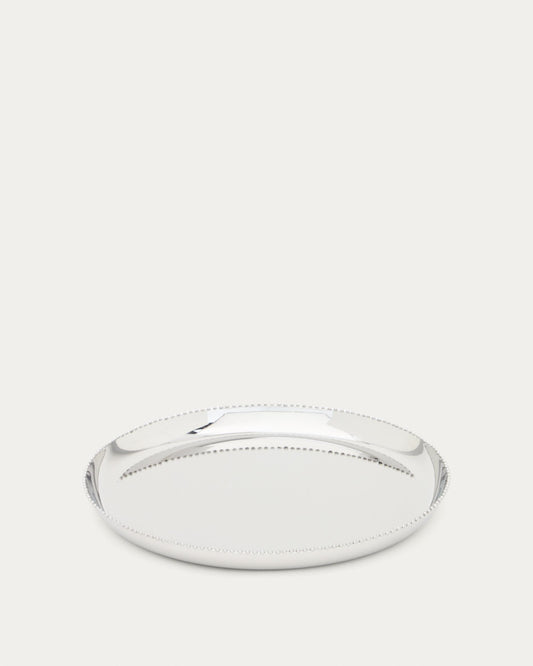 Plateau Nirela en acier inoxydable Ø 28 cm