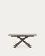 Atminda extendable table, porcelain and steel legs with a grey finish, 160 (210) x 90 cm
