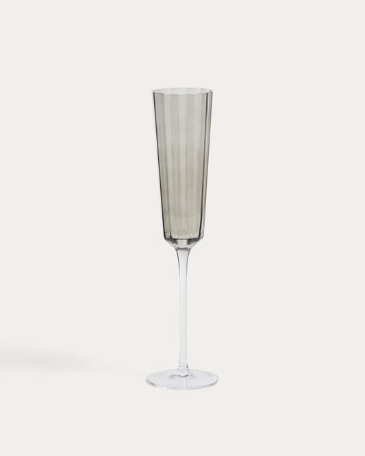 Coupe à champagne Clarien verre gris 18 cl