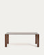 Adularia table in brown tempered glass 200 x 100cm