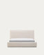 Cadre de lit déhoussable Blok écru pour matelas de 160 x 200 cm FSC Mix Credit