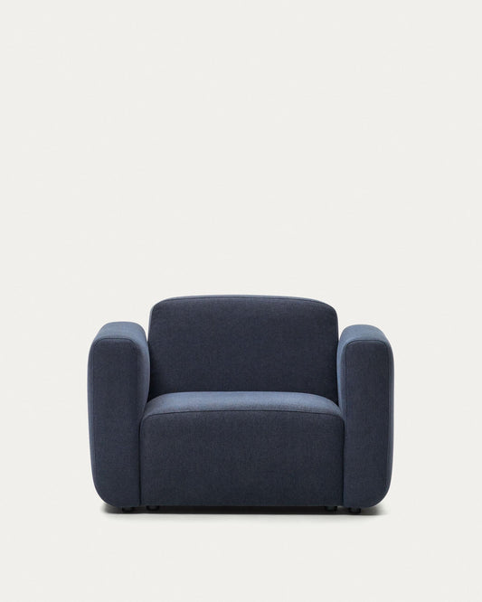 Neom modular armchair in blue FSC Mix Credit