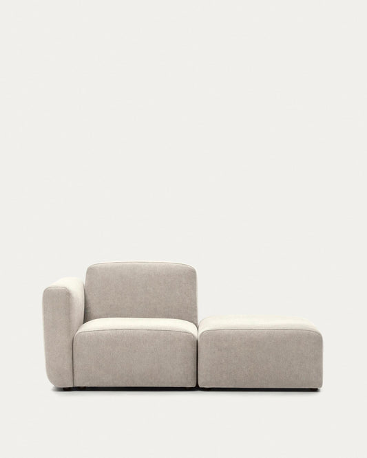 Neom 1 seater modular sofa with back module in beige, 169 cm FSC Mix Credit