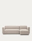 Neom 3 seater modular sofa, right/left chaise longue in beige, 263 cm FSC Mix Credit