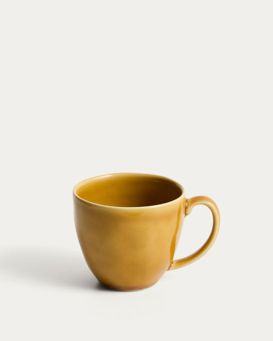 Tasse Selune en céramique jaune